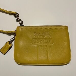 COACH Leather Wristlet